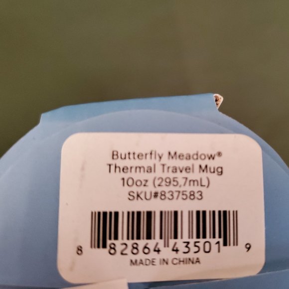 Lenox🦋 BUTTERFLY MEADOW 10 oz Thermal Travel Coffee Mug W/ Silicone Lid New - Picture 5 of 11